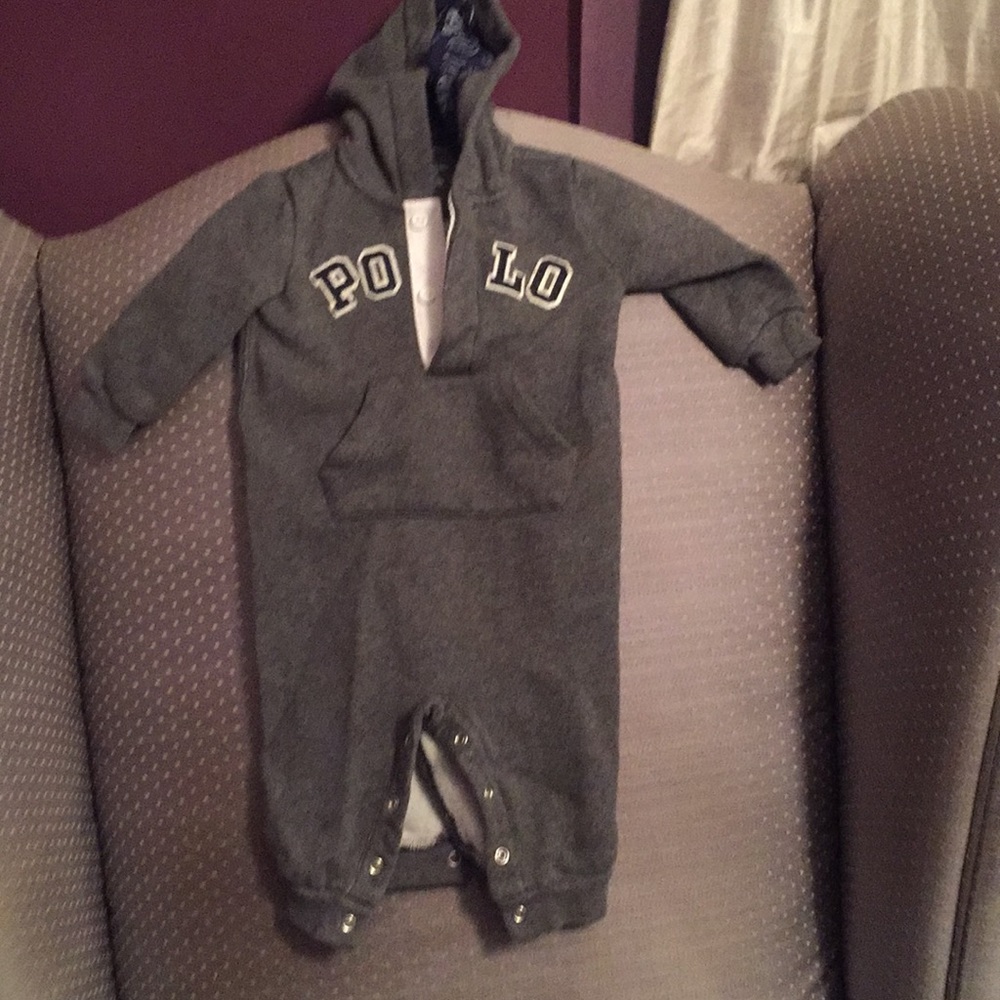Polo onesie with hood 6 to 7 month